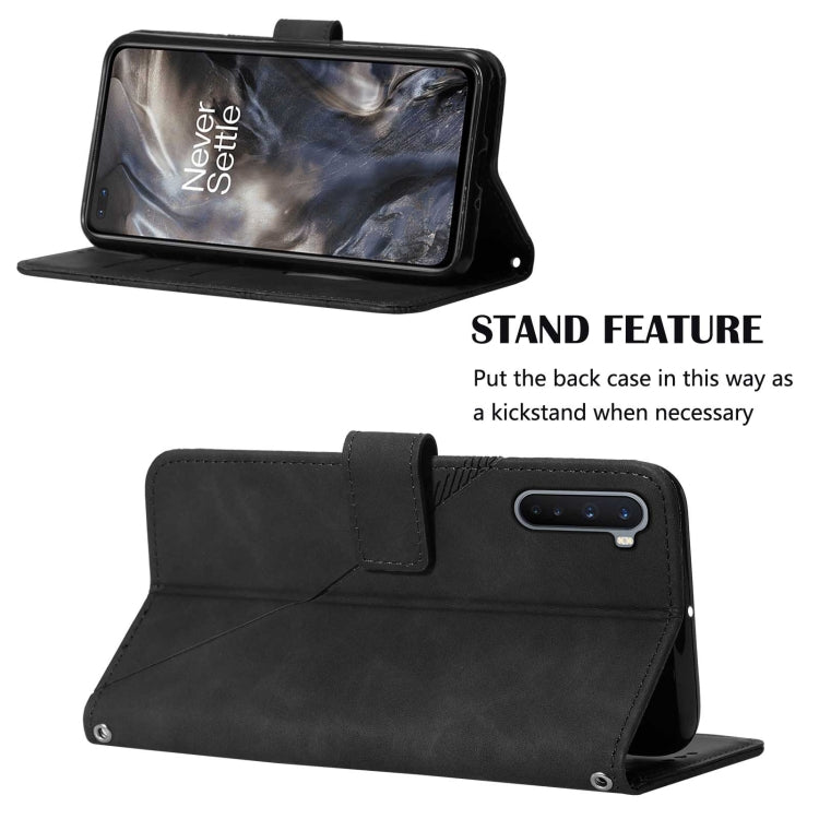 For OnePlus Nord Crossbody 3D Embossed Flip Leather Phone Case