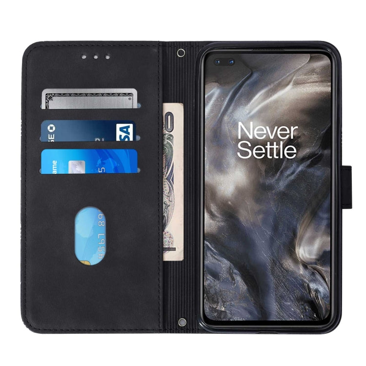 For OnePlus Nord Crossbody 3D Embossed Flip Leather Phone Case