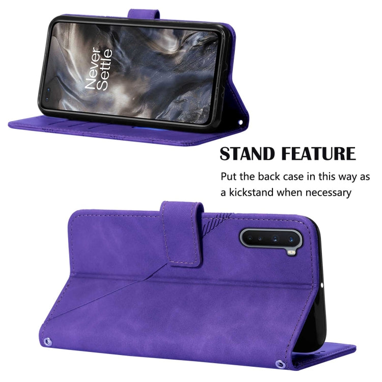 For OnePlus Nord Crossbody 3D Embossed Flip Leather Phone Case