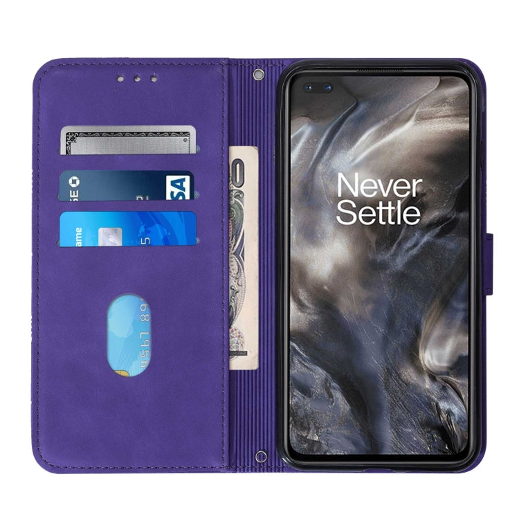 For OnePlus Nord Crossbody 3D Embossed Flip Leather Phone Case