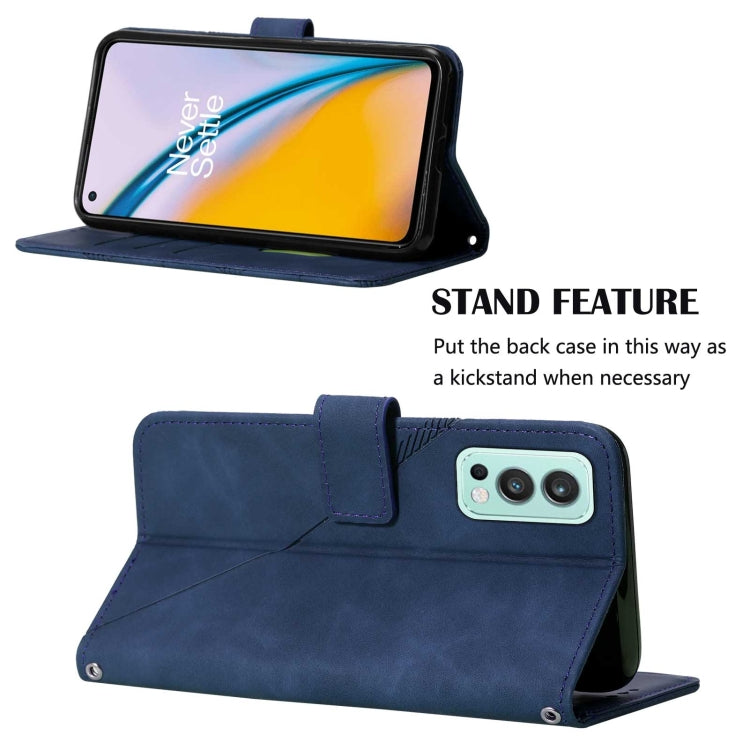 For OnePlus Nord 2 5G Crossbody 3D Embossed Flip Leather Phone Case