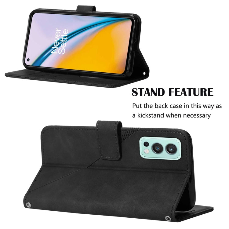 For OnePlus Nord 2 5G Crossbody 3D Embossed Flip Leather Phone Case