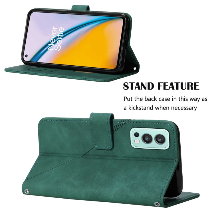 For OnePlus Nord 2 5G Crossbody 3D Embossed Flip Leather Phone Case