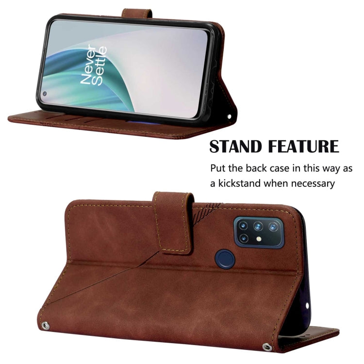 For OnePlus Nord N10 5G Crossbody 3D Embossed Flip Leather Phone Case