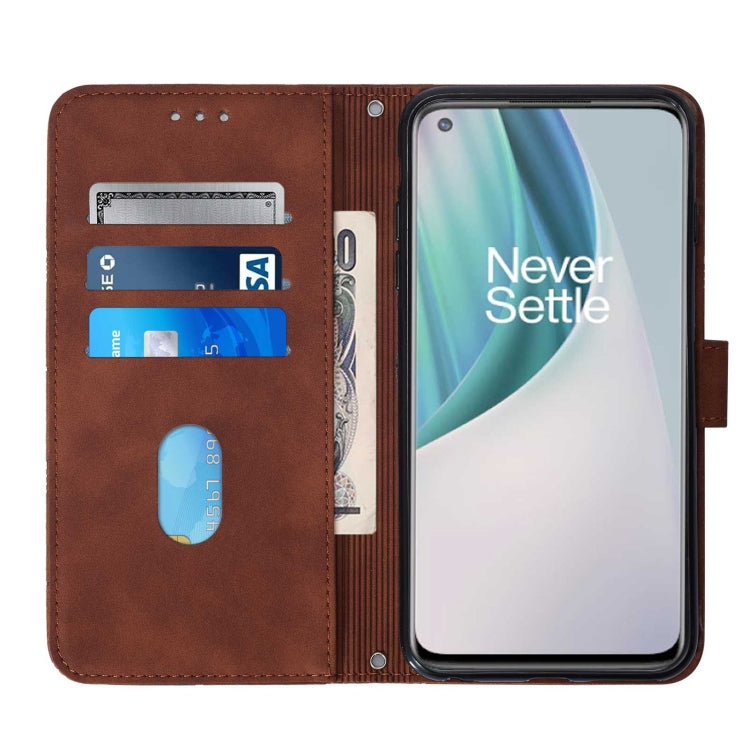 For OnePlus Nord N10 5G Crossbody 3D Embossed Flip Leather Phone Case