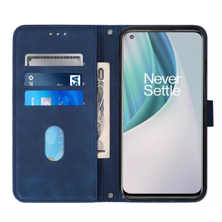 For OnePlus Nord N10 5G Crossbody 3D Embossed Flip Leather Phone Case