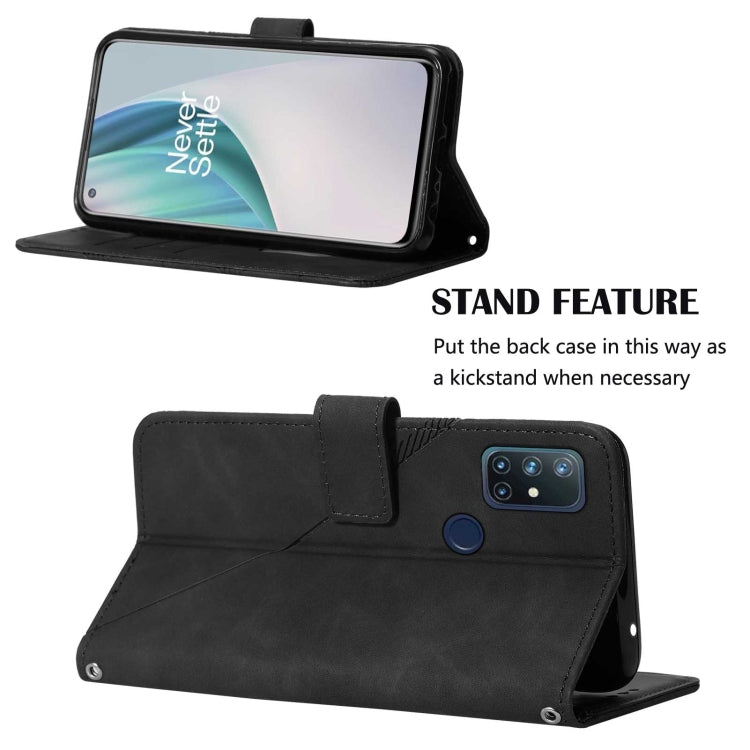 For OnePlus Nord N10 5G Crossbody 3D Embossed Flip Leather Phone Case