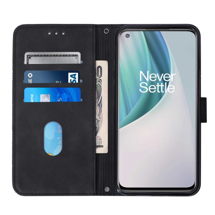 For OnePlus Nord N10 5G Crossbody 3D Embossed Flip Leather Phone Case