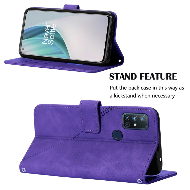 For OnePlus Nord N10 5G Crossbody 3D Embossed Flip Leather Phone Case