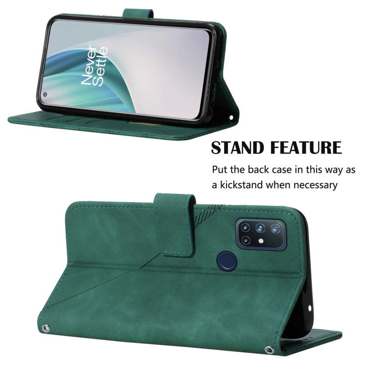 For OnePlus Nord N10 5G Crossbody 3D Embossed Flip Leather Phone Case