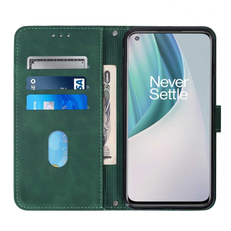 For OnePlus Nord N10 5G Crossbody 3D Embossed Flip Leather Phone Case