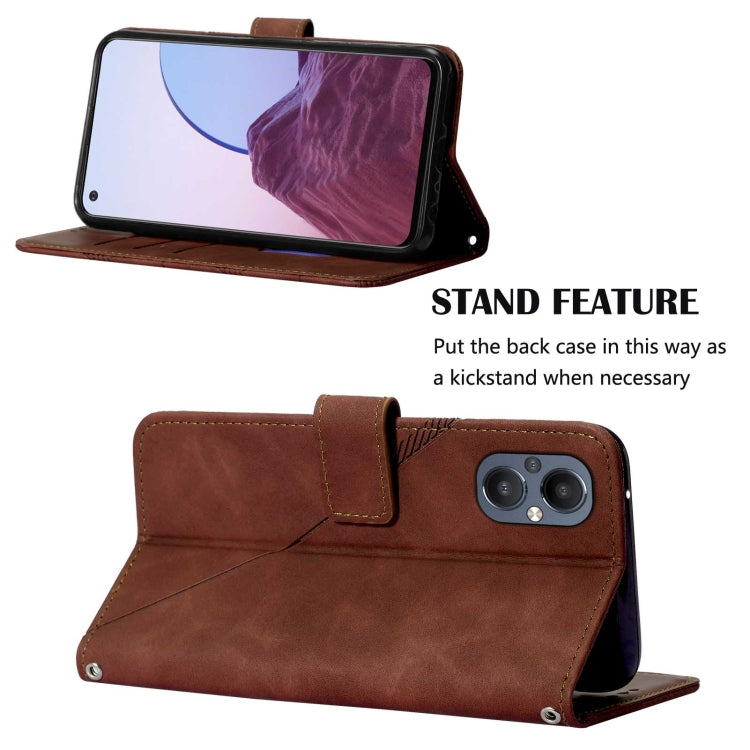 For OnePlus Nord N20 5G Crossbody 3D Embossed Flip Leather Phone Case