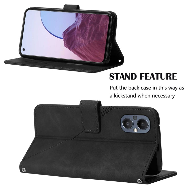 For OnePlus Nord N20 5G Crossbody 3D Embossed Flip Leather Phone Case