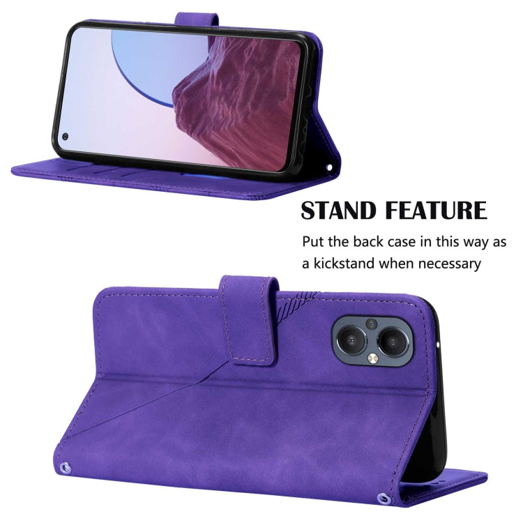 For OnePlus Nord N20 5G Crossbody 3D Embossed Flip Leather Phone Case