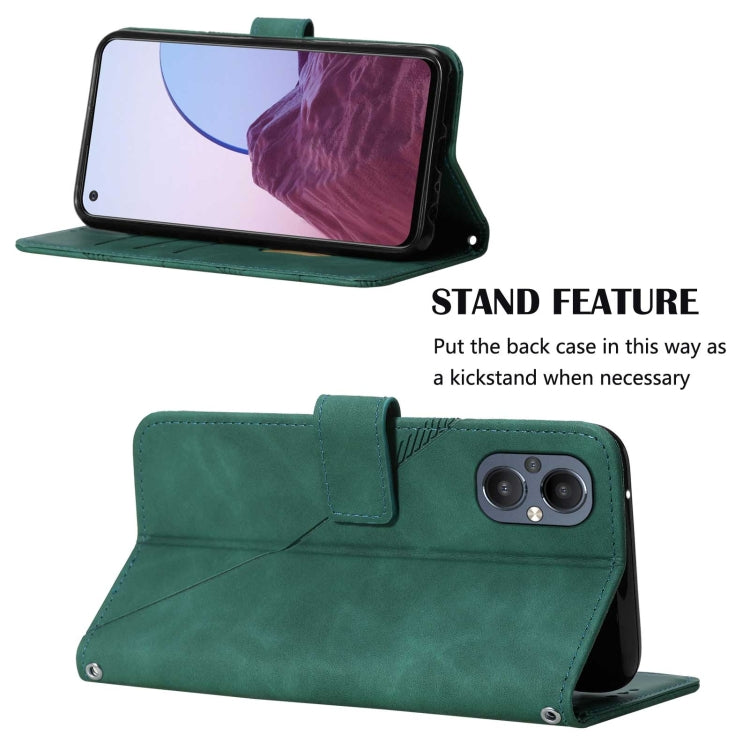 For OnePlus Nord N20 5G Crossbody 3D Embossed Flip Leather Phone Case