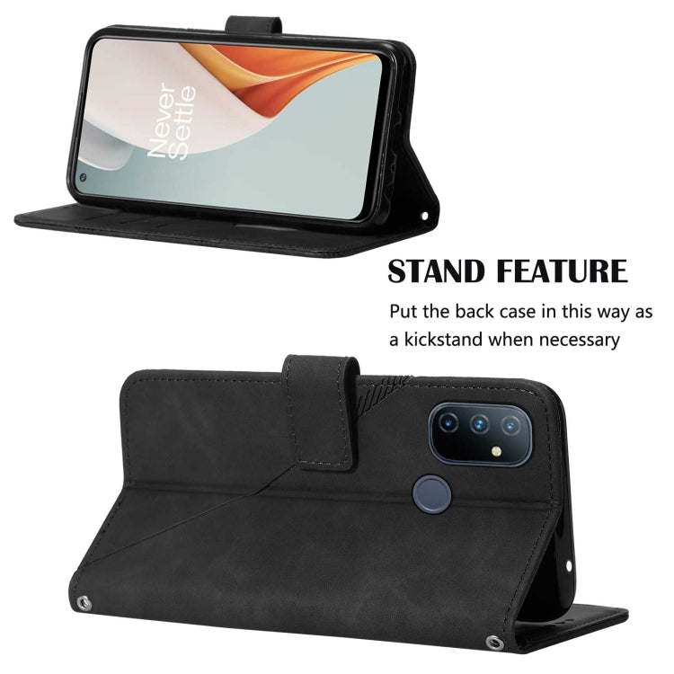 For OnePlus Nord N100 5G Crossbody 3D Embossed Flip Leather Phone Case