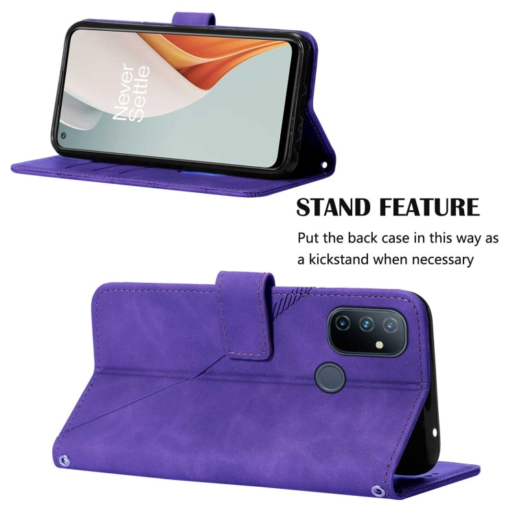 For OnePlus Nord N100 5G Crossbody 3D Embossed Flip Leather Phone Case