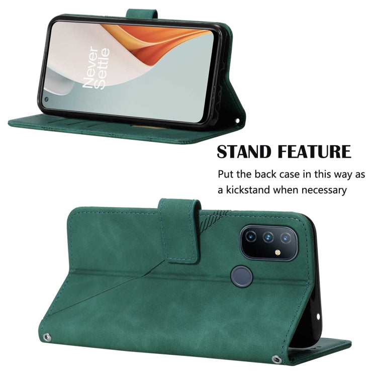 For OnePlus Nord N100 5G Crossbody 3D Embossed Flip Leather Phone Case