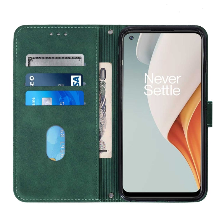 For OnePlus Nord N100 5G Crossbody 3D Embossed Flip Leather Phone Case