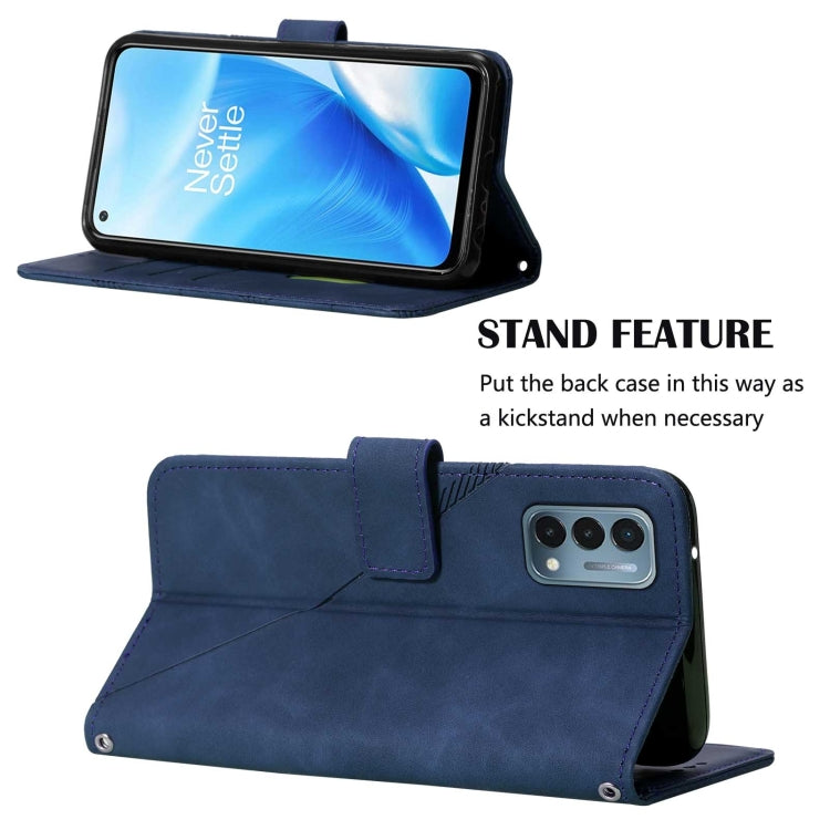 For OnePlus Nord N200 5G Crossbody 3D Embossed Flip Leather Phone Case
