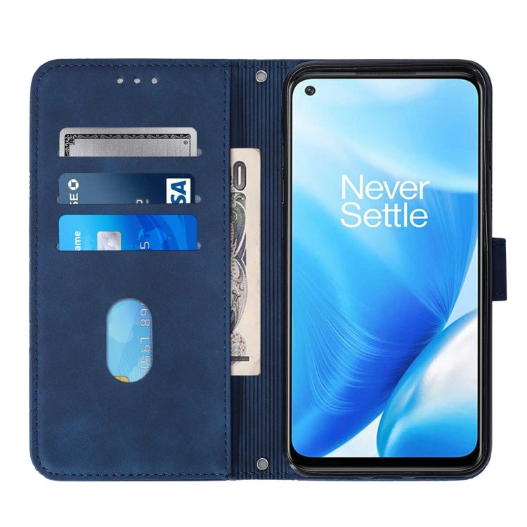 For OnePlus Nord N200 5G Crossbody 3D Embossed Flip Leather Phone Case