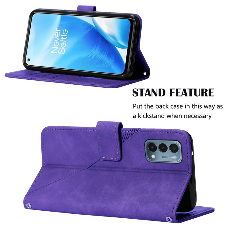 For OnePlus Nord N200 5G Crossbody 3D Embossed Flip Leather Phone Case