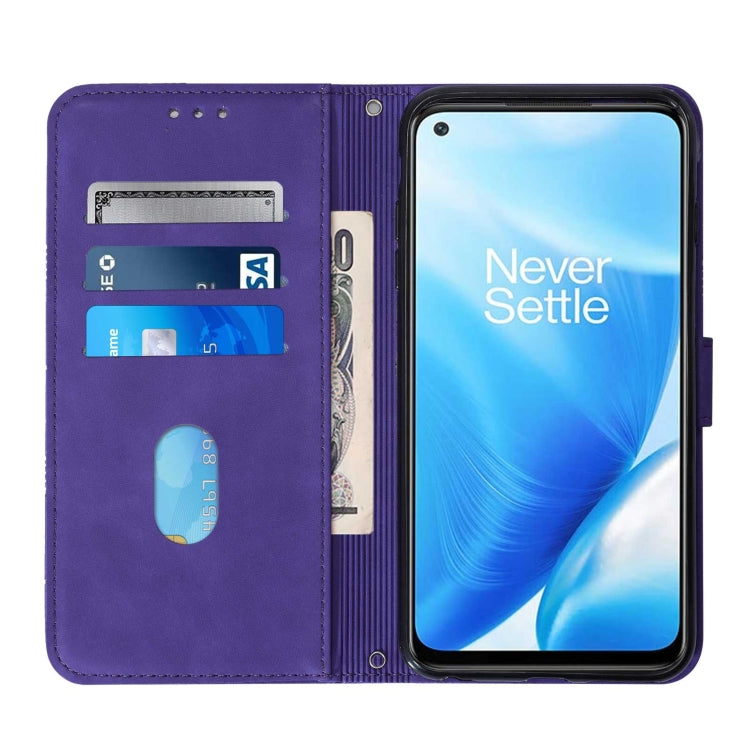 For OnePlus Nord N200 5G Crossbody 3D Embossed Flip Leather Phone Case