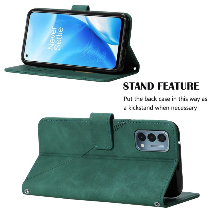 For OnePlus Nord N200 5G Crossbody 3D Embossed Flip Leather Phone Case