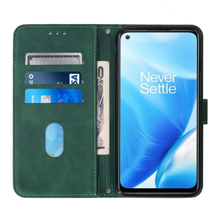 For OnePlus Nord N200 5G Crossbody 3D Embossed Flip Leather Phone Case