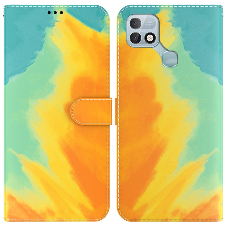 For Infinix Hot 10i / Smart 5 Pro X659B / PR652B / S658E Watercolor Pattern Horizontal Flip Leather Phone Case