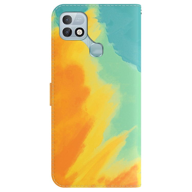 For Infinix Hot 10i / Smart 5 Pro X659B / PR652B / S658E Watercolor Pattern Horizontal Flip Leather Phone Case
