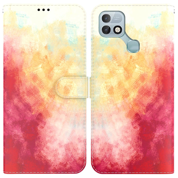 For Infinix Hot 10i / Smart 5 Pro X659B / PR652B / S658E Watercolor Pattern Horizontal Flip Leather Phone Case