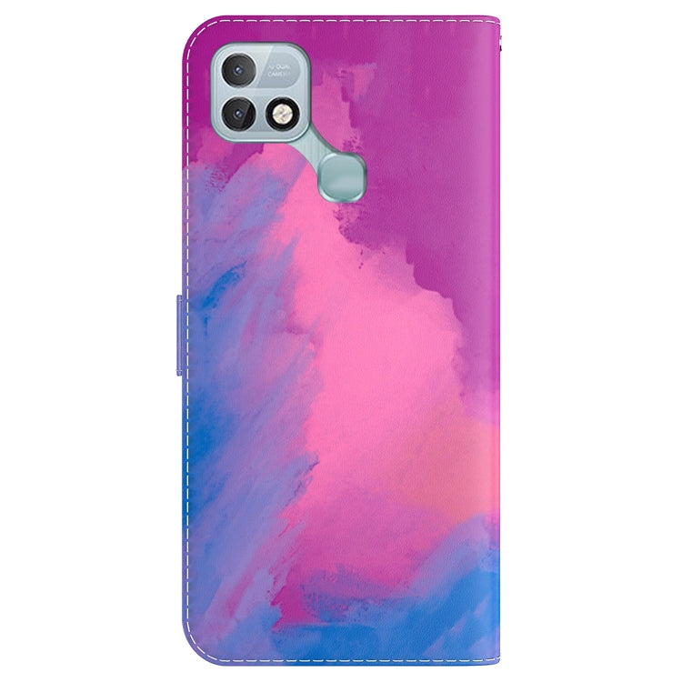 For Infinix Hot 10i / Smart 5 Pro X659B / PR652B / S658E Watercolor Pattern Horizontal Flip Leather Phone Case