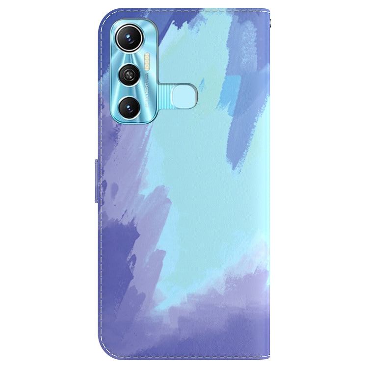 For Infinix Hot 11 X662 Watercolor Pattern Horizontal Flip Leather Phone Case