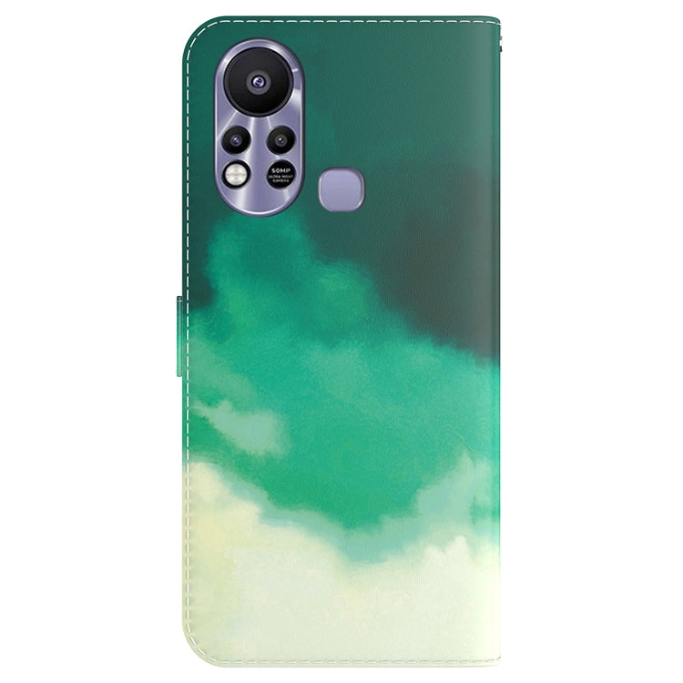 For Infinix Hot 11s X6812 Watercolor Pattern Horizontal Flip Leather Phone Case