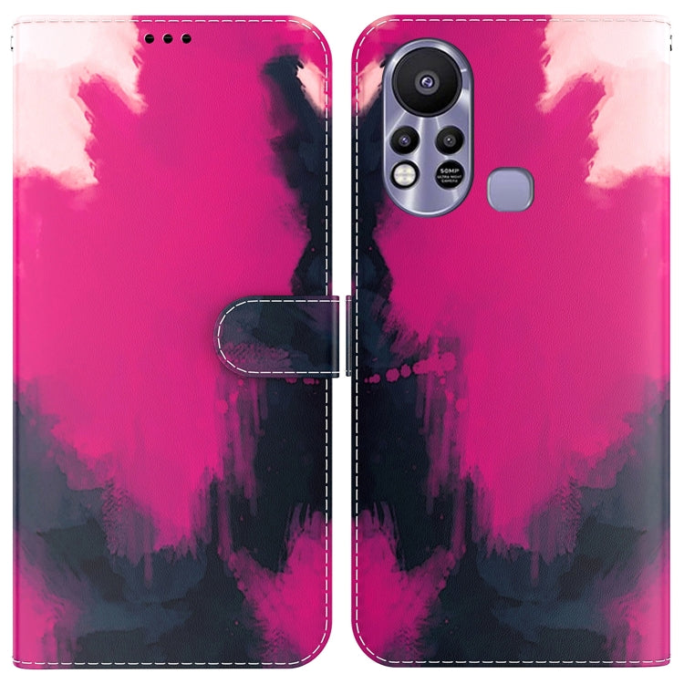 For Infinix Hot 11s X6812 Watercolor Pattern Horizontal Flip Leather Phone Case