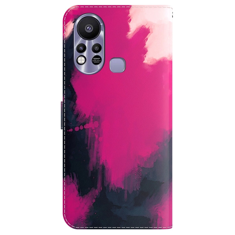For Infinix Hot 11s X6812 Watercolor Pattern Horizontal Flip Leather Phone Case