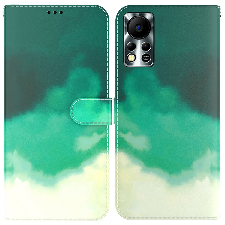 For Infinix Hot 11S NFC X6812B Watercolor Pattern Horizontal Flip Leather Phone Case