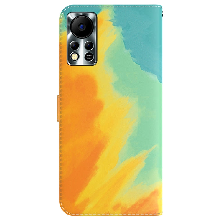 For Infinix Hot 11S NFC X6812B Watercolor Pattern Horizontal Flip Leather Phone Case