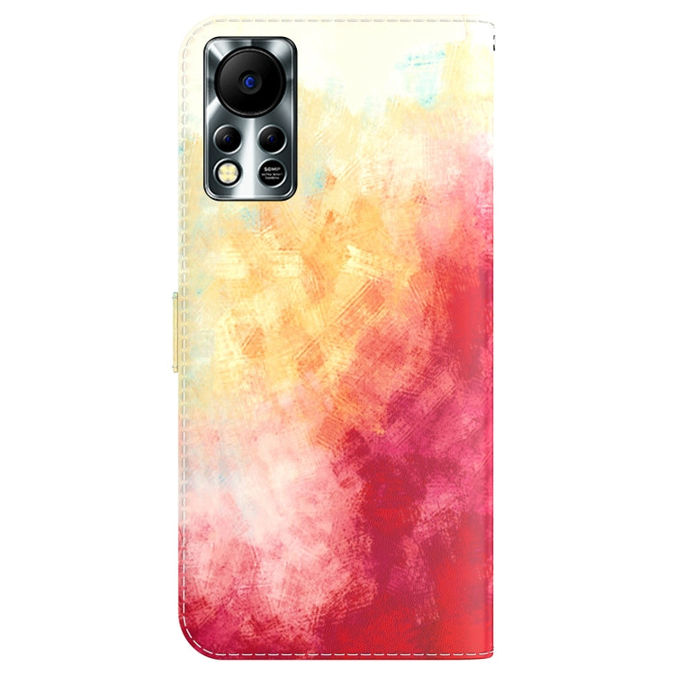 For Infinix Hot 11S NFC X6812B Watercolor Pattern Horizontal Flip Leather Phone Case