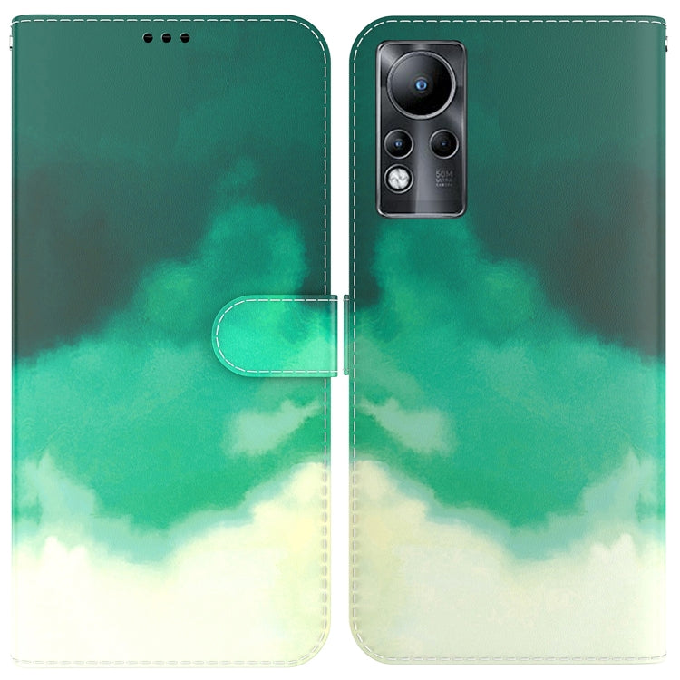 For Infinix Note 11 Watercolor Pattern Horizontal Flip Leather Phone Case