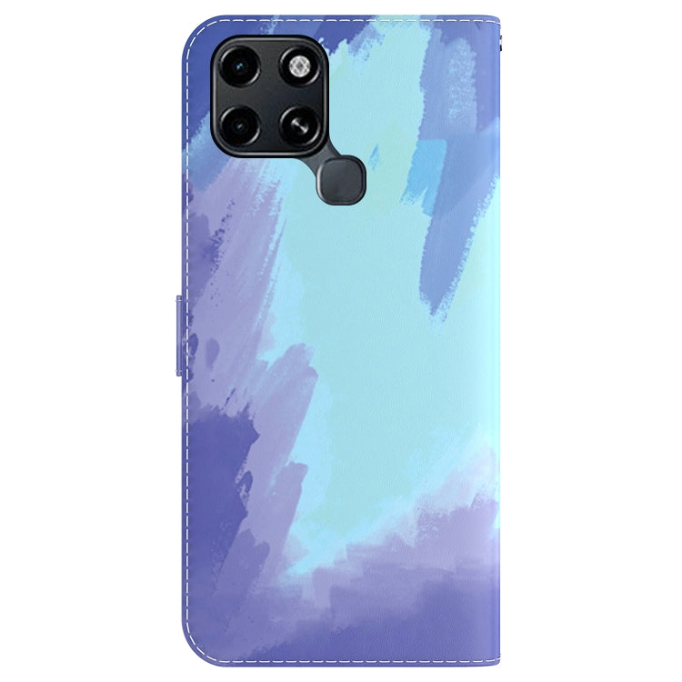 For Infinix Smart 6 Watercolor Pattern Horizontal Flip Leather Phone Case