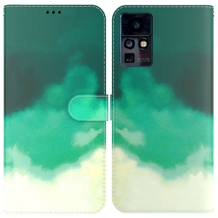 For Infinix Zero X / X Pro Watercolor Pattern Horizontal Flip Leather Phone Case