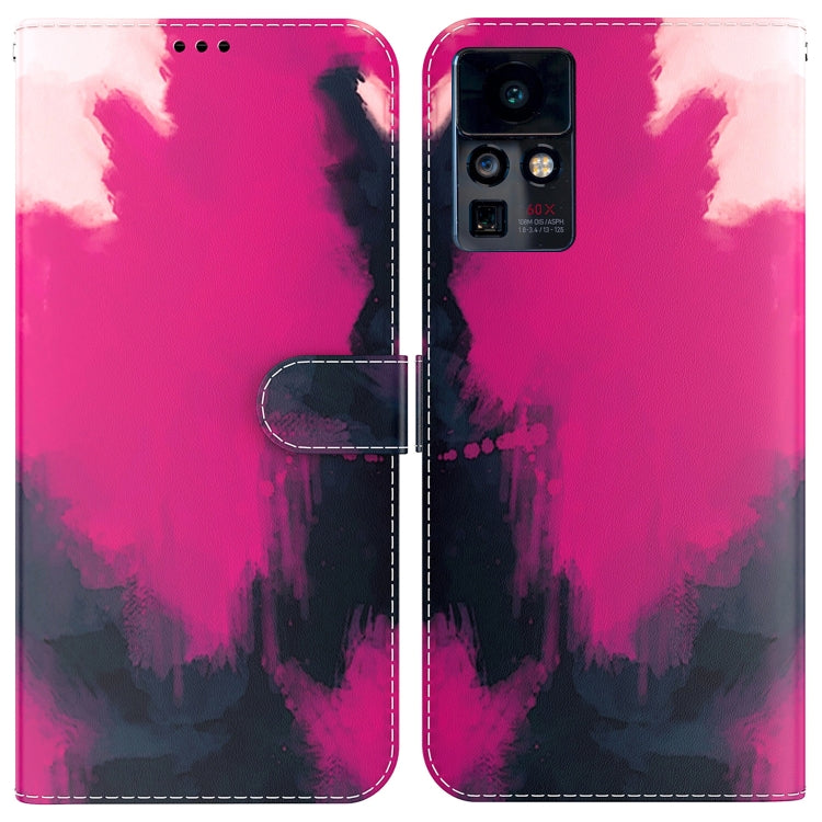 For Infinix Zero X / X Pro Watercolor Pattern Horizontal Flip Leather Phone Case