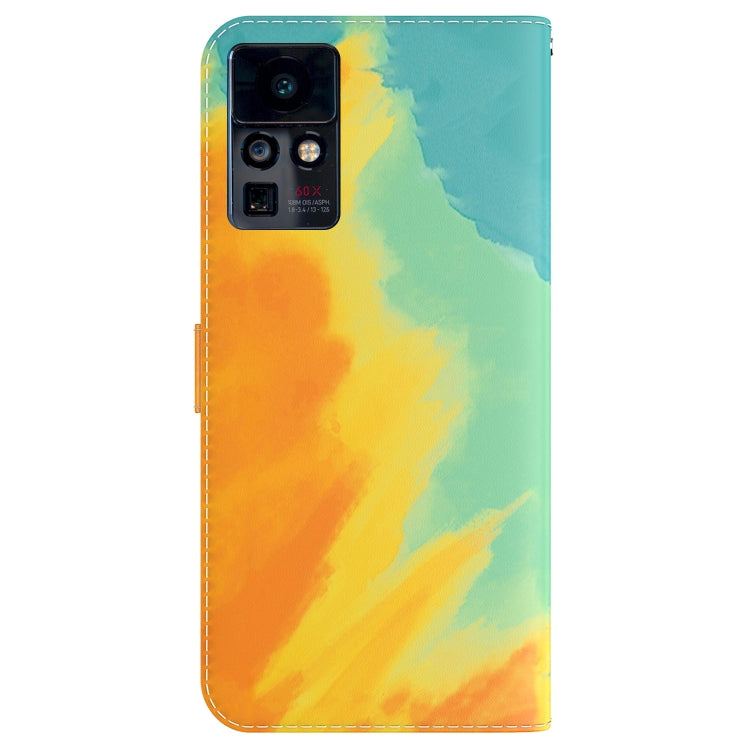 For Infinix Zero X / X Pro Watercolor Pattern Horizontal Flip Leather Phone Case