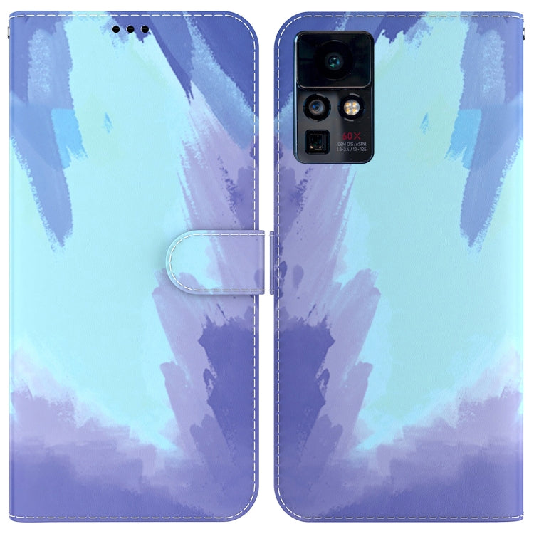For Infinix Zero X / X Pro Watercolor Pattern Horizontal Flip Leather Phone Case