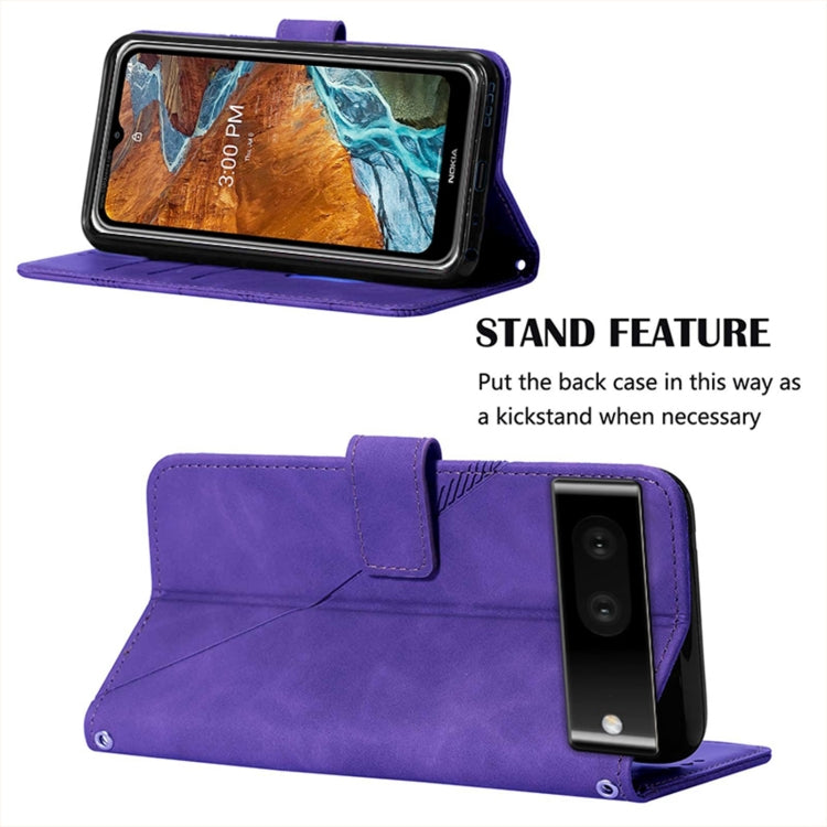 For Google Pixel 7 Pro 5G Crossbody 3D Embossed Flip Leather Phone Case
