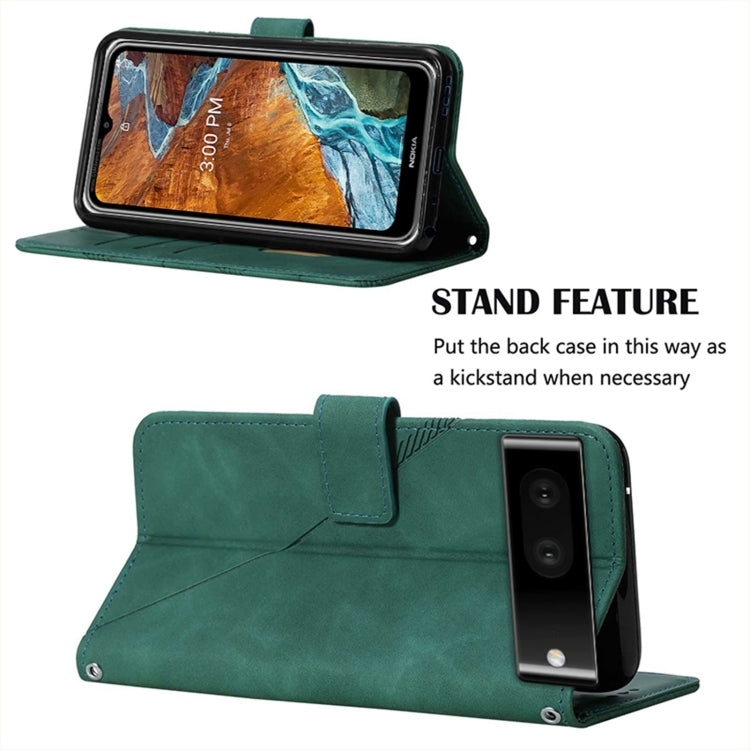 For Google Pixel 7 Pro 5G Crossbody 3D Embossed Flip Leather Phone Case