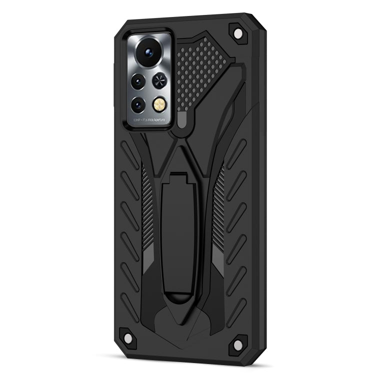 For Infinix Note 11S Shockproof TPU + PC Phone Case(Black)