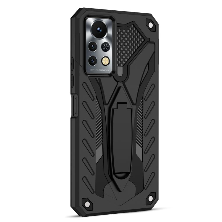 For Infinix Note 11S Shockproof TPU + PC Phone Case(Black)